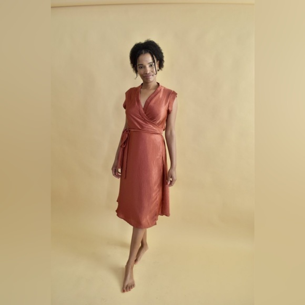 Altar Houseline Francis Dress in Brick Shimmer Size S